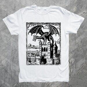 Dragon Vintage Dark Art Graphic Shirt